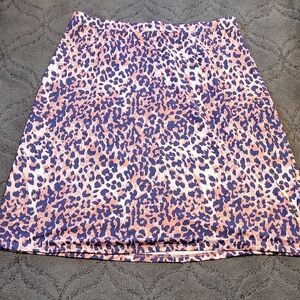 Leopard Print Mini Skirt in Pink and Purple